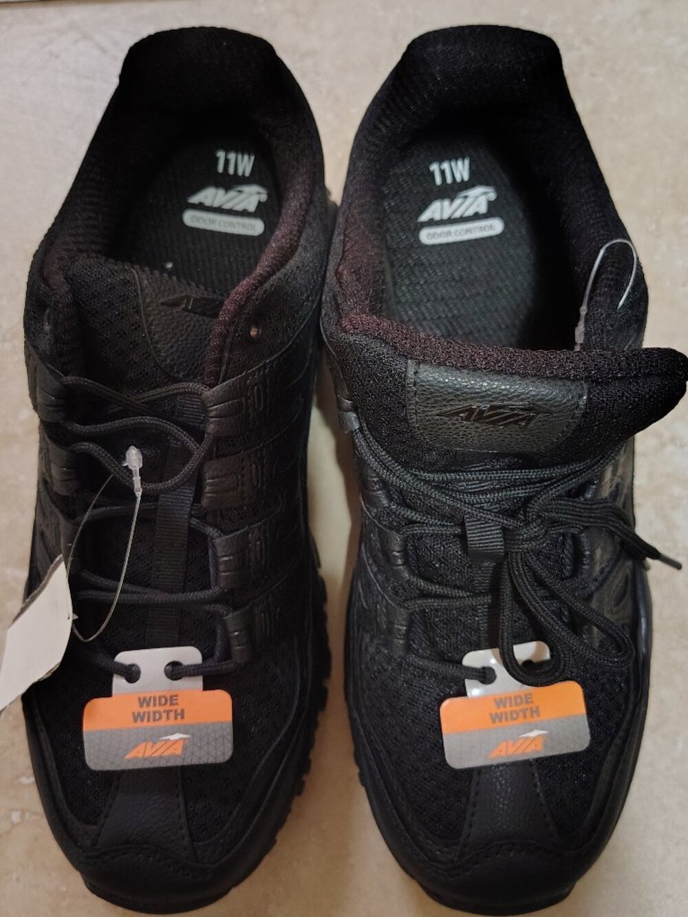Brand new Avia women’s Wide Width Black Athletic Sneakers Size 11W